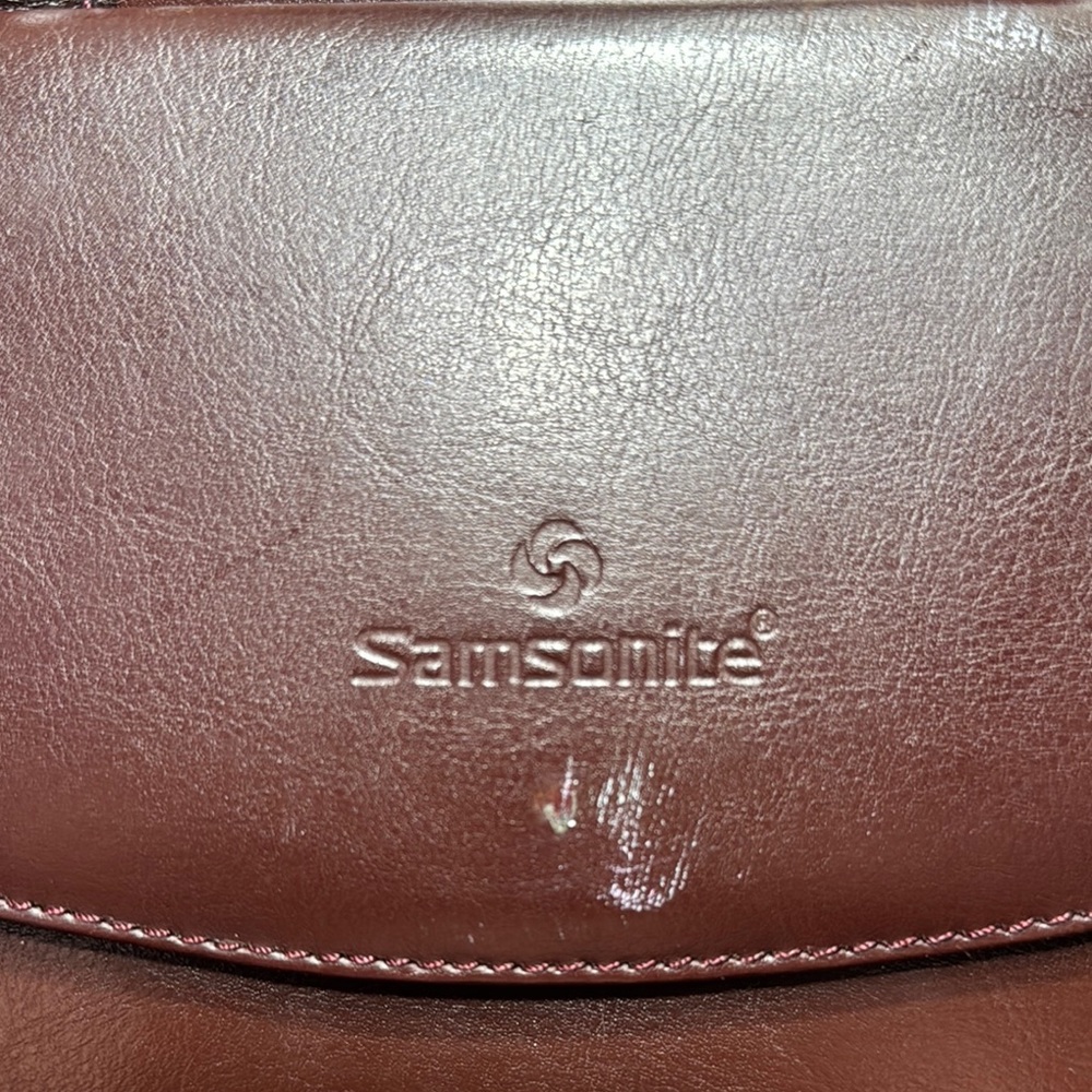 Vintage Samsonite Brown Leather Briefcase - Picture 2 of 4